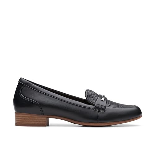 Clarks Collection Women's Juliet Aster, Black Leather, 7 Wide US - Image 2