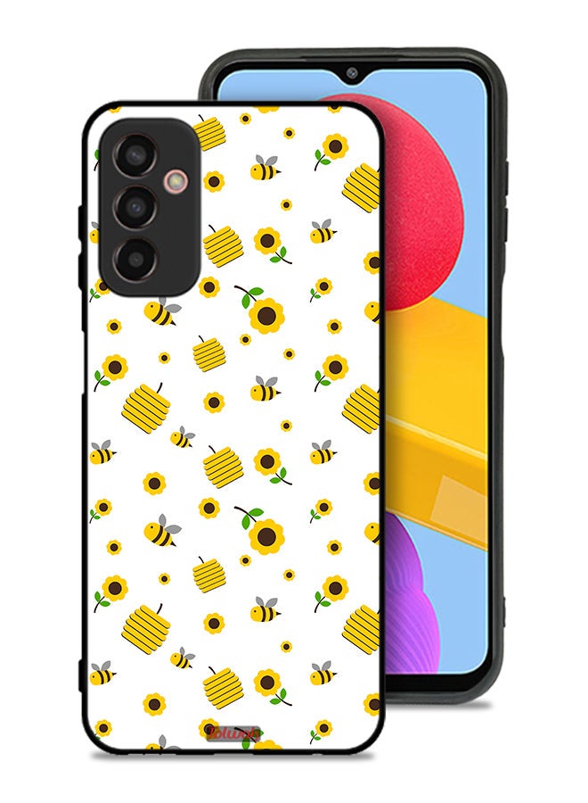 Tolwak Samsung Galaxy M13 Protective Case Cover Sunflowers And Bees - Image 1