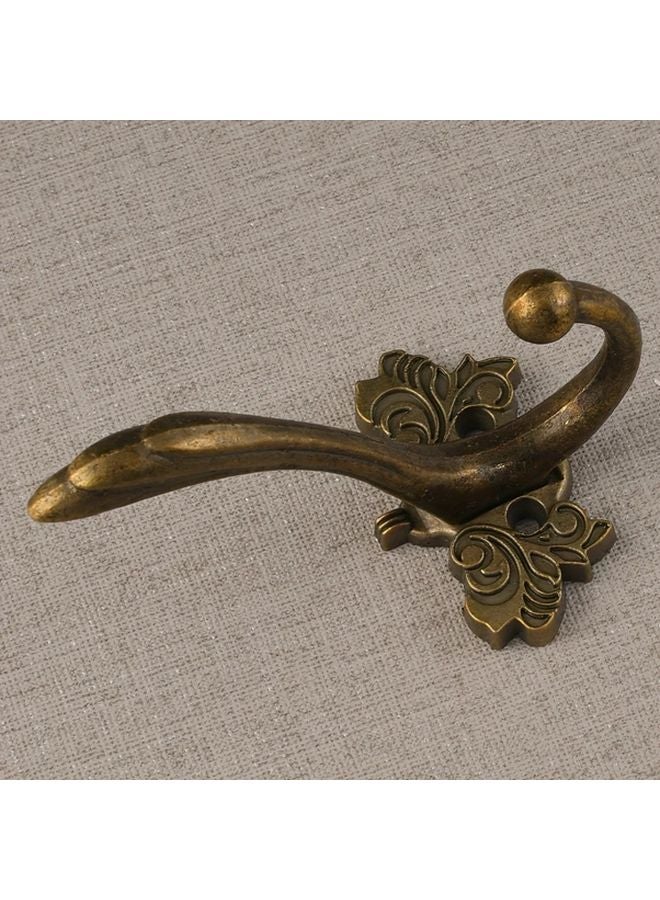 5pcs Bronze Antique Metal Hooks Heavy Duty Wall Mounted Hangers For Coat Towel Keys - Image 5