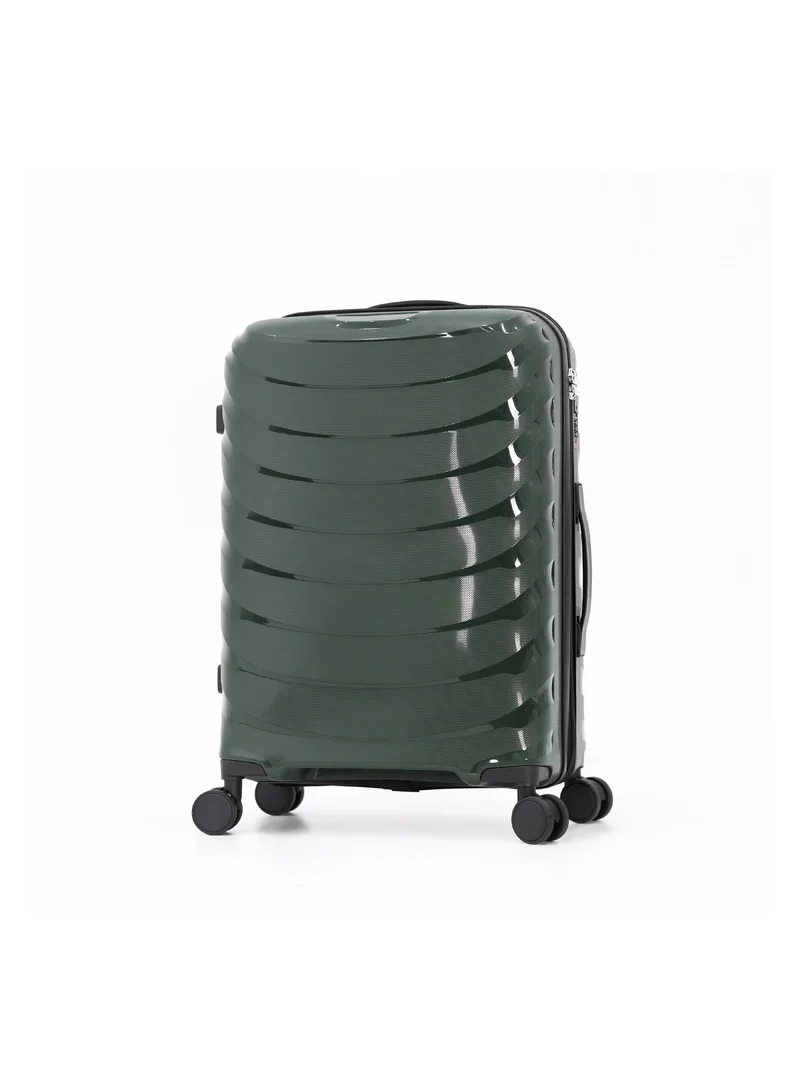 ديليكسي Hardside Luggage Trolley Bag 3 Pieces set,Green (S-20,M-24,L-28 Inch)