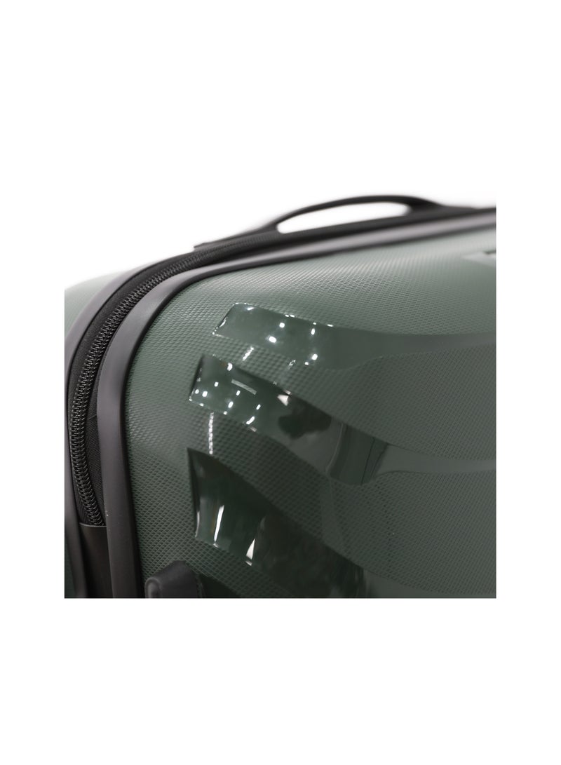 DILIXI حقيبة سفر صلبة بعجلات مجموعة 3 قطع، أخضر (S-20، M-24، L-28 بوصة) - Image 5