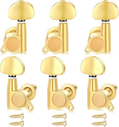 Gusnilo Guitar Tuning Pegs 6 Pcs 3l3r Acoustic Guitar Tuner Guitar Pegs Guitar Parts Guitar Machine Heads KnobsGuitar Replacement Buttons Knobs - Image 1