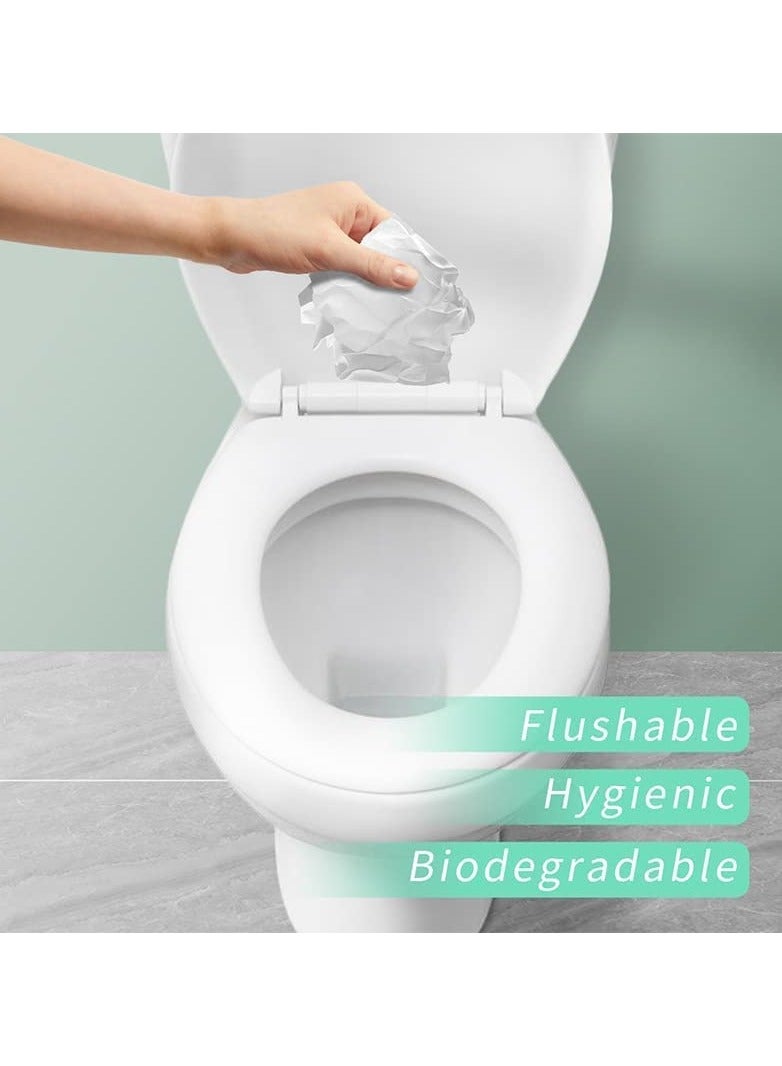 Zikra 50 Pack Toilet Seat Covers Disposable Waterproof Ideal for Kids and Adults Extra Large Individually Wrapped for Travel Toddlers Potty Training in Public Restrooms - Image 3