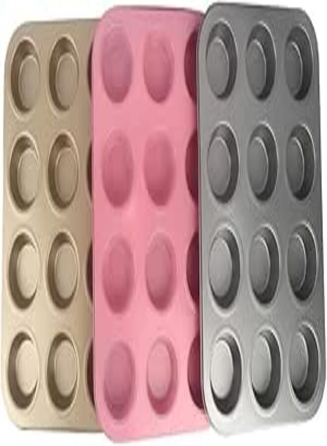 Spaceshoop Cupcakes Pan, 12 eyes, nonstick (Multicolor)