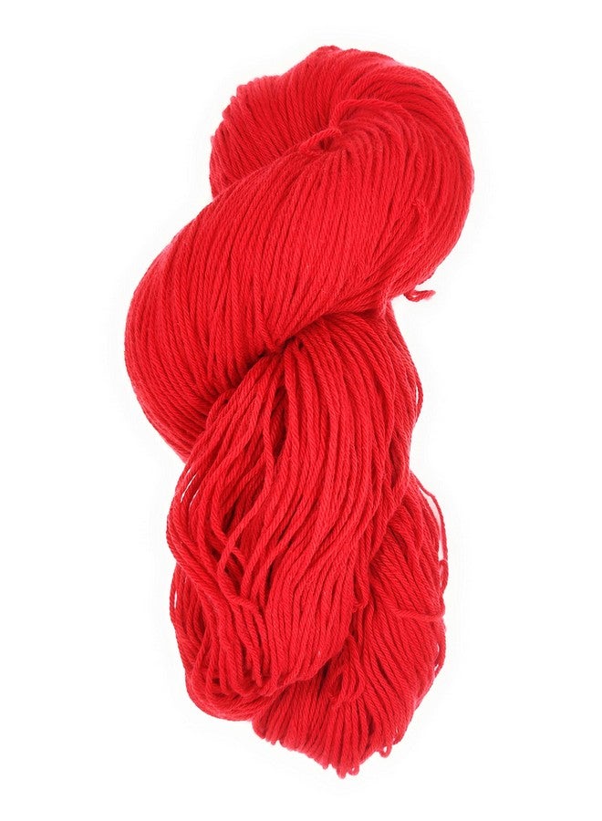 Prapti Handicrafts Prapti handicrafts 4 Ply Red Cotton Yarn for Crochet and Knitting, Soft Crosia Threads, 160 Grams Hank, 1 Pack of Cotton Yaran, Suitable for Sweaters, Scarfs, Hat, Baby Clothes and DIY Crafts. - Image 1
