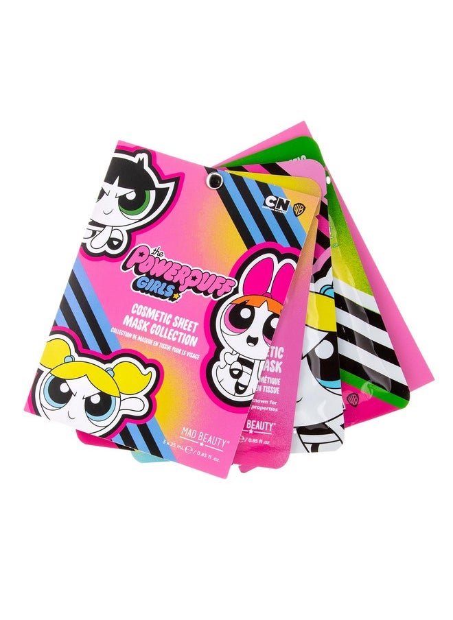Mad Beauty Powerpuff Girls Girls Face Mask 3Pc Set  - Image 2