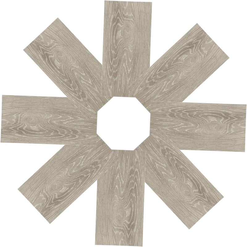 8Pcs Self-Adhesive PVC Floor Stickers Waterproof Peel and Stick Flooring Decals for Home Renovation Easy to Install Floor Tiles for Living Room and Kitchen - Image 1