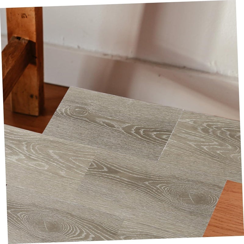 8Pcs Self-Adhesive PVC Floor Stickers Waterproof Peel and Stick Flooring Decals for Home Renovation Easy to Install Floor Tiles for Living Room and Kitchen - Image 4