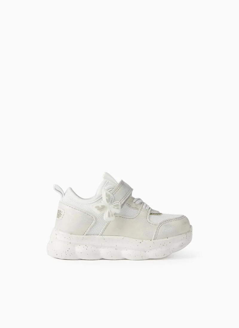 Zippy Trainers for Baby Girls 'ZY Superlight Runner', White