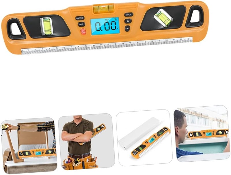 مسطرة مستوى الصوت المضاءة خلفياً أداة القياس الأفقية تصميم مضاد للسقوط - Image 4
