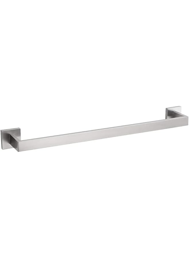 S-TOP 16 Inch Bath Towel Bar Brushed Nickel, Stainless Steel Towel Rack Wall Mounted, Modern Square Towel Holder Towel Rod for Bathroom Kitchen(Brushed Nicke) - Image 1