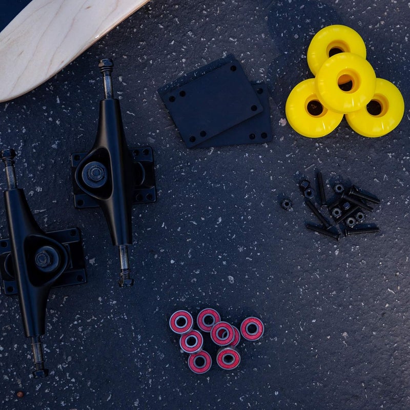Cal 7 Skateboard Complete Combo with 139 mm Trucks, 52 mm Wheels, Bearings, Durable Skateboard Hardware Kit, Starter Set for Standard Skateboards - Image 3