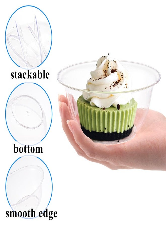 Tebery 100 Pack Clear Premium Plastic Bowls, 12 OZ Disposable Hard Soup Bowl Salad Bowl, Dessert Size Party Bowls For Wedding, Catering, Parties, Buffets, Events, Or Everyday Use - Image 4