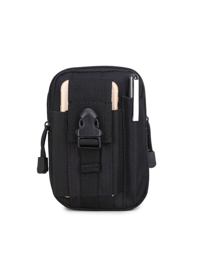 Men's Tactical Small Hanging Bag Outdoor Leisure Multifunctional Running Sports Waterproof Mobile Phone Bag Military Fan Tactical Waist Bag-Colour:Jungle Camouflage-Capacity:One Size Fits All - Image 4
