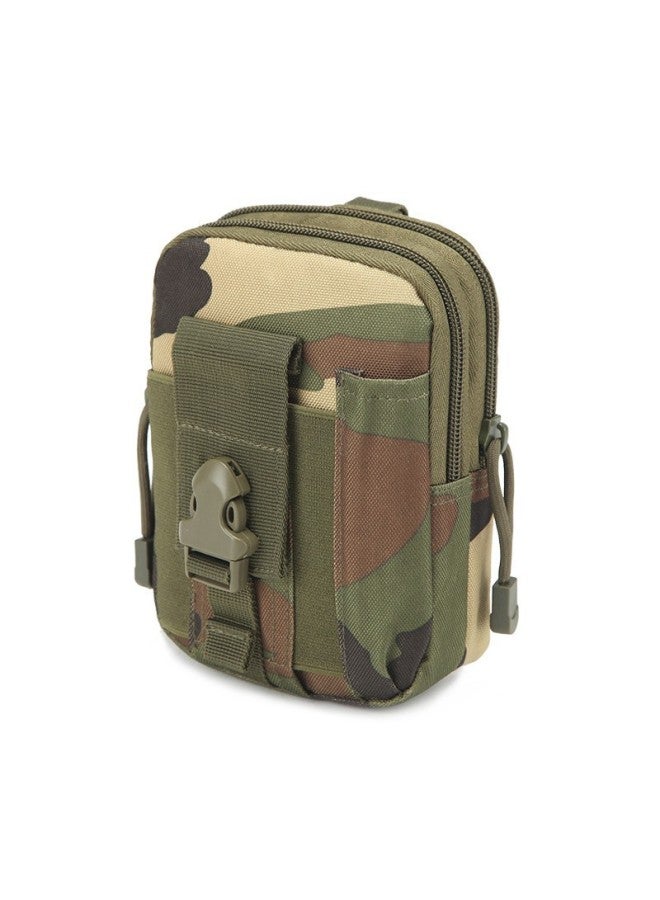 Men's Tactical Small Hanging Bag Outdoor Leisure Multifunctional Running Sports Waterproof Mobile Phone Bag Military Fan Tactical Waist Bag-Colour:Jungle Camouflage-Capacity:One Size Fits All - Image 1