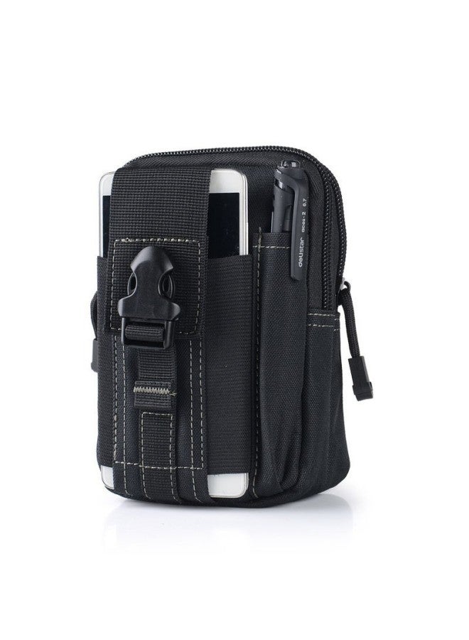 Men's Tactical Small Hanging Bag Outdoor Leisure Multifunctional Running Sports Waterproof Mobile Phone Bag Military Fan Tactical Waist Bag-Colour:Jungle Camouflage-Capacity:One Size Fits All - Image 2