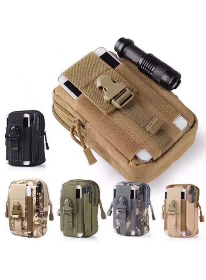 Men's Tactical Small Hanging Bag Outdoor Leisure Multifunctional Running Sports Waterproof Mobile Phone Bag Military Fan Tactical Waist Bag-Colour:Jungle Camouflage-Capacity:One Size Fits All - Image 3