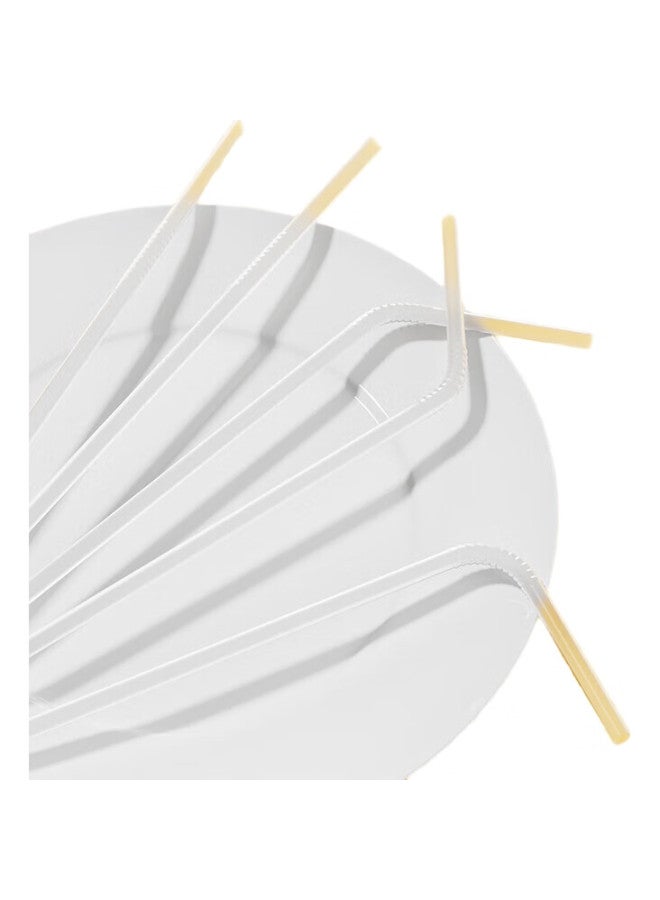 JD.com Jd Jingzao Disposable Straws, Individually Wrapped, Transparent Bent Straws For Babies And Postpartum Women, Food-Grade Contact Straws [100 Pieces] - Image 1