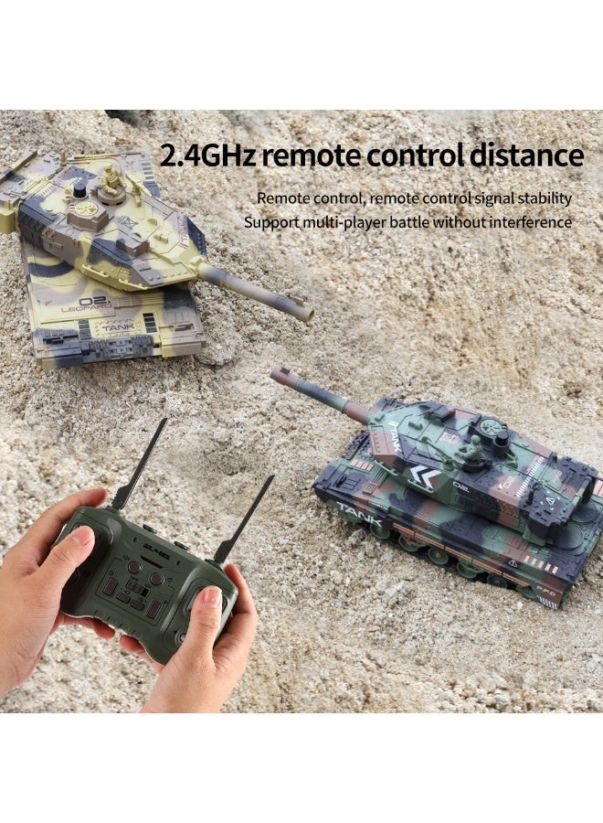 Tracked RC Military Tank with Spray Effect, 2.4GHz Remote Control, Realistic Sound, Ready to Go - Image 4