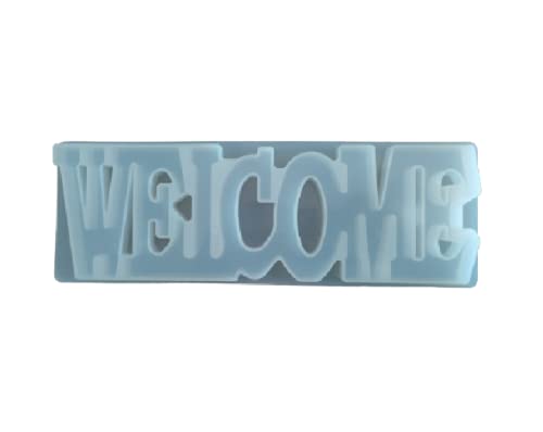 ARTOOL Welcome Door Sign Resin Art Mold Decorative DIY Multiuse Living Room Wall Décor Epoxy Resin Art Mould 11.5x4x1 Inch (C22) - Image 1