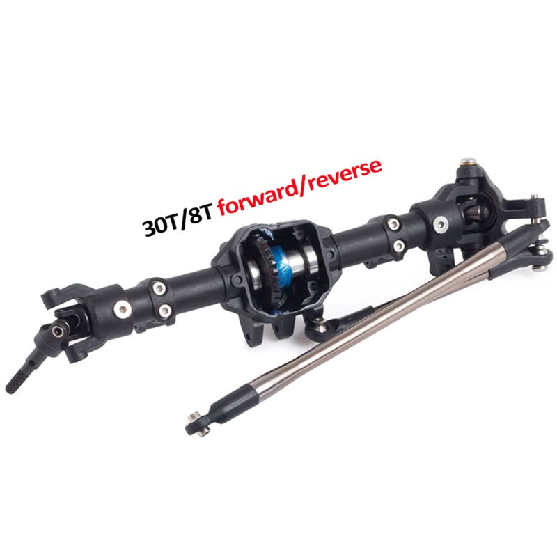 AMK Rc Crawler 1/10 Nylon AR44 Straight Front and Rear axles with Metal Front Reverse Bevel Gear for 1/10 RC Tracked SCX10 II 90046 47 R-G-T 86100 - Image 3