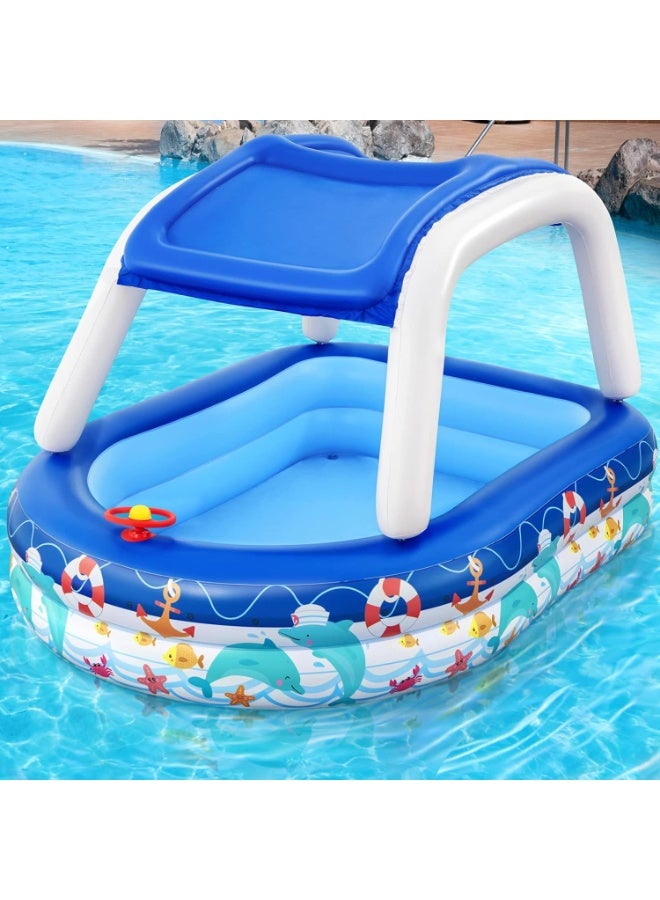 بست واي مسبح عائلي سي كابتن 213x155x132 سم - Image 5