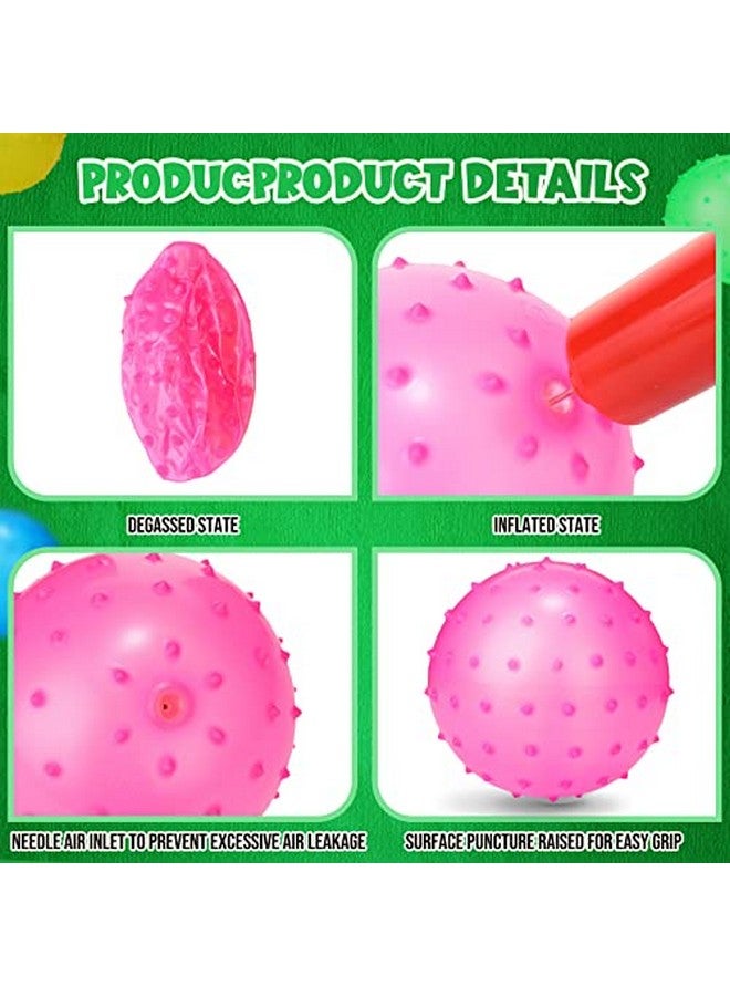 جيريفي 36 قطعة من كرات نوبي الكرات النطاطة الشائكة، كرات نطاطة كبيرة، كرات حسية قابلة للنفخ، تدليك ناعم، كرات بلاستيكية للإجهاد من أجل حفلات المدرسة، اللعب في الهواء الطلق في الأماكن المغلقة - Image 5