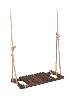 HOME TASTE Hometaste Wooden Tree Swing Seat Adjustable, Waterproof, Multifunctional - Perfect For Kids' Outdoor Fun! 