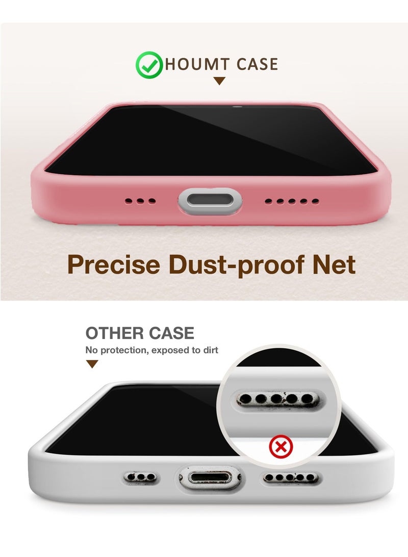 Houmt iPhone 15 Pro Max Case Silicone with 1X Camera Protector+ 1X Screen Protector Compatible with iPhone 15 Pro Max Cover Liquid Soft Silicone Inside Microfiber Lining Slim Thin Protective Case Cover - Image 4