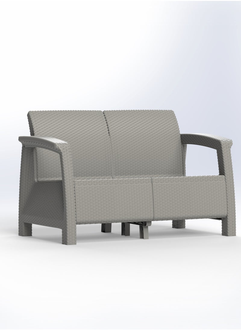 3MPlast - 3MPlast Havana Sofa 4-Seater Set, Rattan Modern Outdoor Furniture, with Comfort Cushion & Coffee table - Image 1