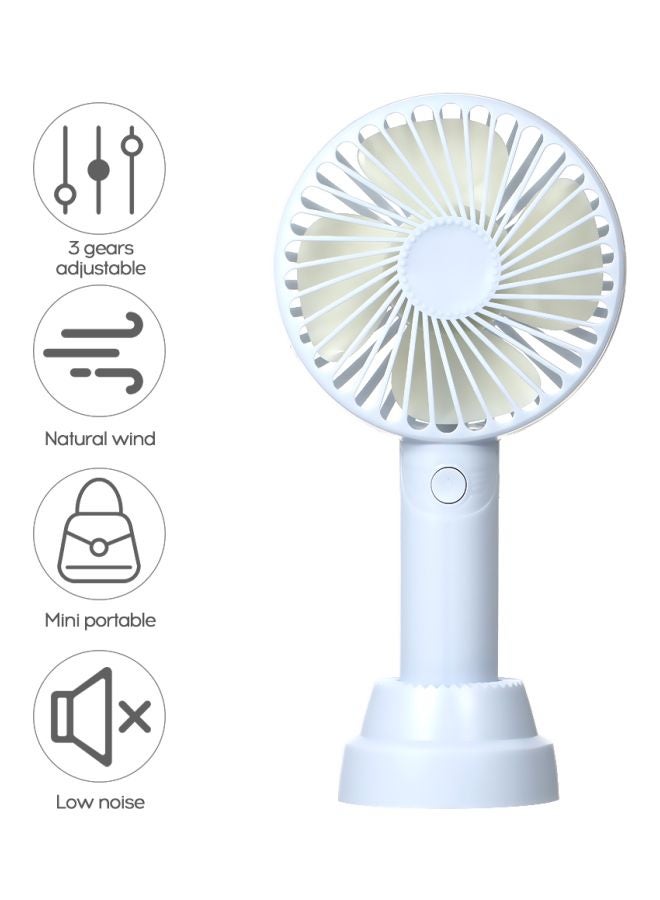 Loquat 3-Gears USB Portable Fan Blue - Image 4