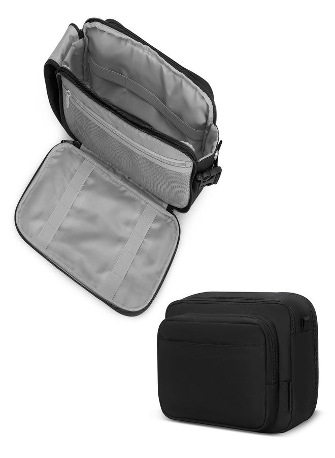 Hynes Eagle 9L Large Toiletry Bag for Men Women Durable Travel Shaving Dopp Kit Water-Resistant Makeup Bag Organizer Case for Grooming Accessories Black - Image 1