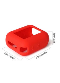 Generic For JBL Go 4 Waterproof Bluetooth Speaker Silicone Cover Case, Portable Silicone Travel Case with Carabiner, Protective Skin Case（Black)  - Image 2