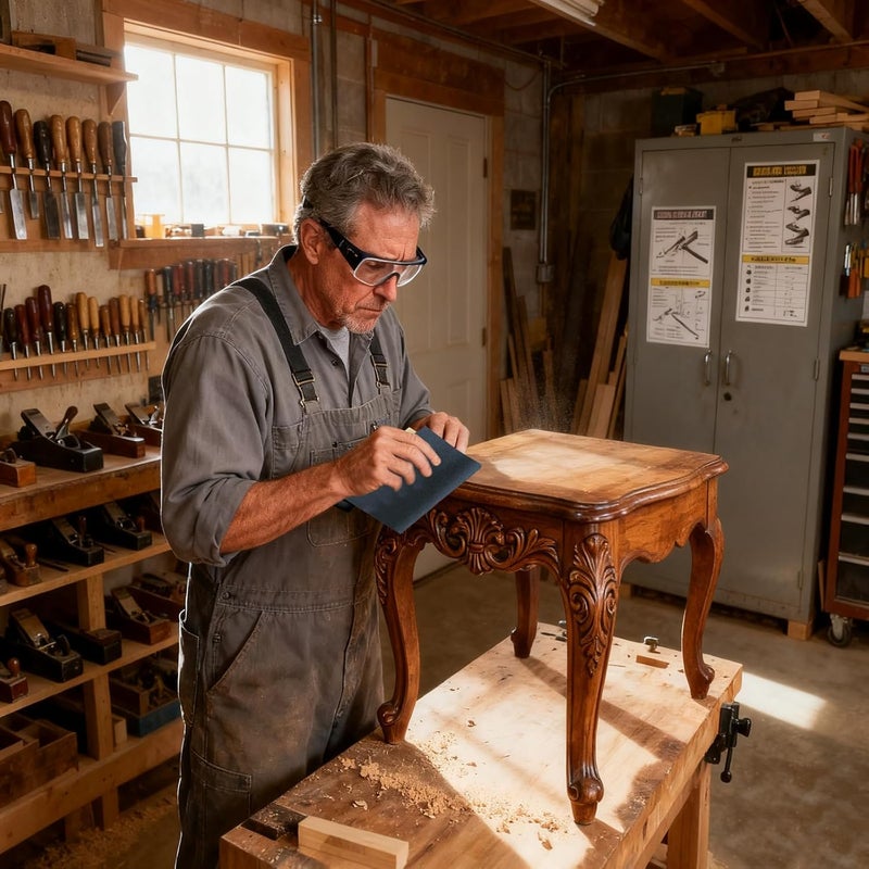 MAXMAN MAXAMN 180 Grit Sandpaper, Wet Dry Sandpaper Sheets 9 x 11 Inches, Silicon Carbide Abrasive Sand Paper for Wood Furniture Finishing, Metal Sanding, Automotive Polishing, DIY Projects, 10 Sheets - Image 4