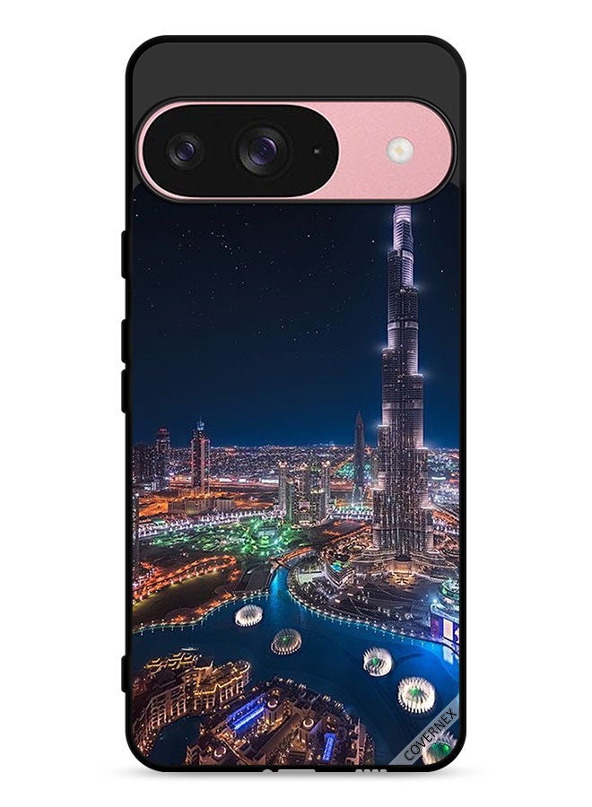 Covernex Google Pixel 9 Protective Case Cover Night View Of Downtown - Image 1