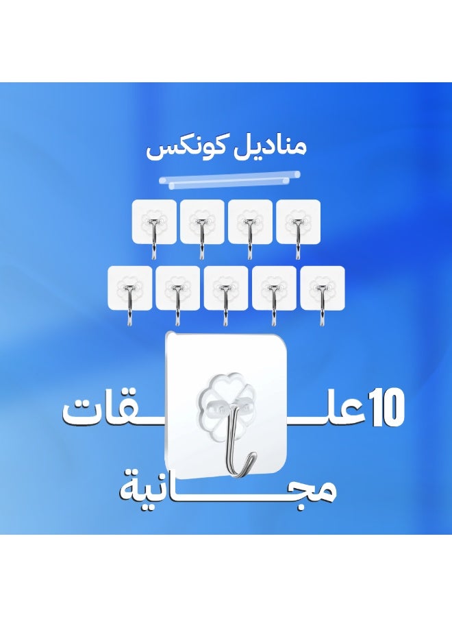 مناديل كونكس معلقة 5 عبوات 1800 + 200 منديل هدية لكل عبوة + 10 علقات مجانية - Image 2