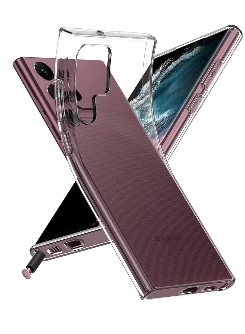 ELTRAZONE Crystal Clear Case Designed for Galaxy S22 ULTRA,Slim Fit [Ultra Transparent ] Shockproof Case Cover for Samsung Galaxy S22 ULTRA - Image 1