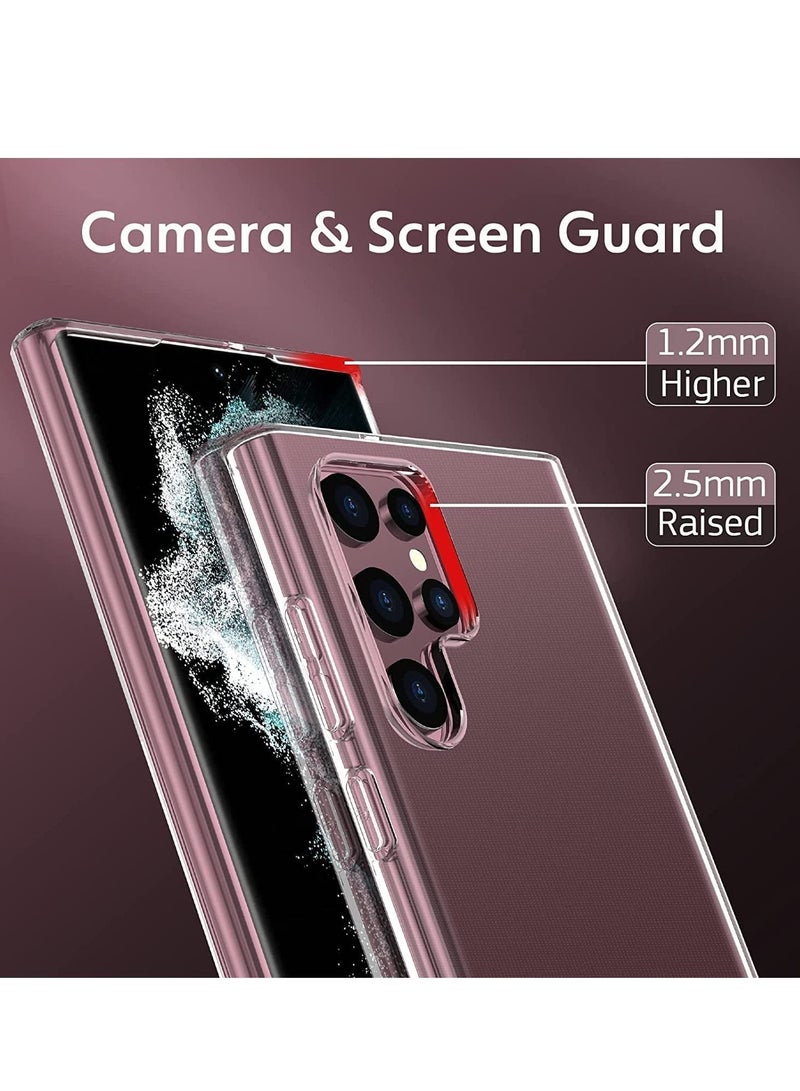 ELTRAZONE Crystal Clear Case Designed for Galaxy S22 ULTRA,Slim Fit [Ultra Transparent ] Shockproof Case Cover for Samsung Galaxy S22 ULTRA - Image 5