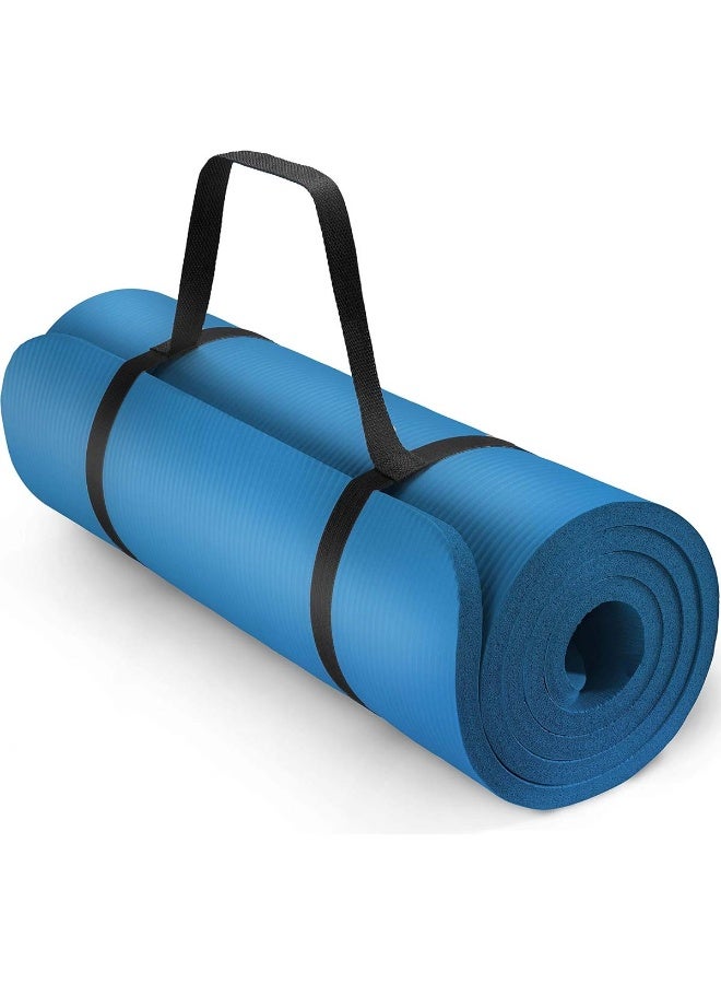 Extra Thick NBR Yoga Mat for Comfort & Support Assorted 183x61x1cm - Image 2