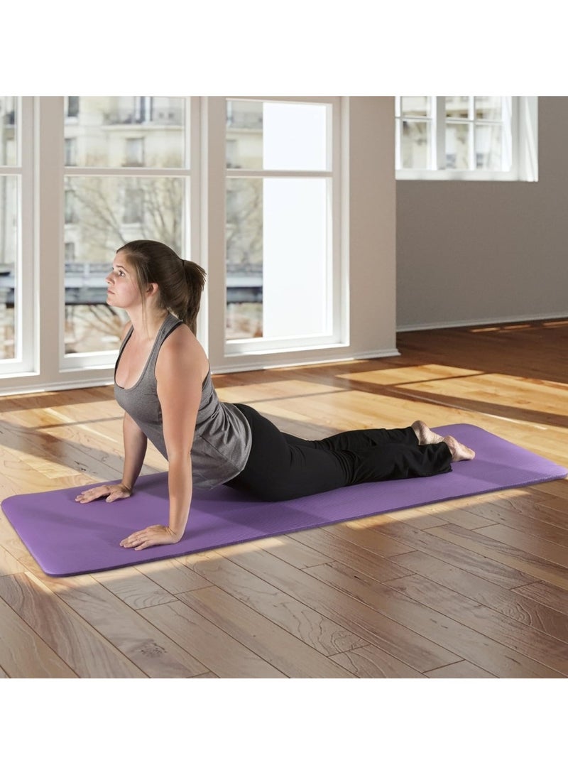 Extra Thick NBR Yoga Mat for Comfort & Support Assorted 183x61x1cm - Image 5