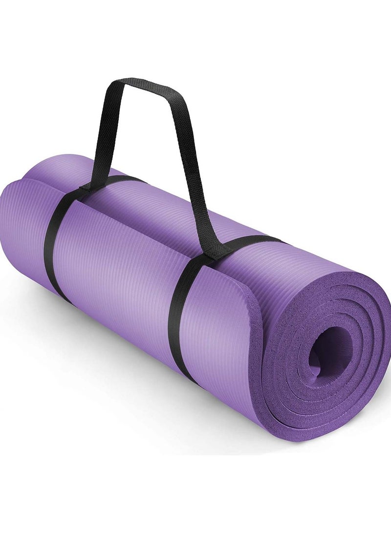 Extra Thick NBR Yoga Mat for Comfort & Support Assorted 183x61x1cm - Image 1