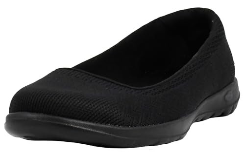 Skechers Performance Women's On-The-Go GO Walk Lite - Dreamer Ballet Flat, Black/Black,6.5 M US - Image 1
