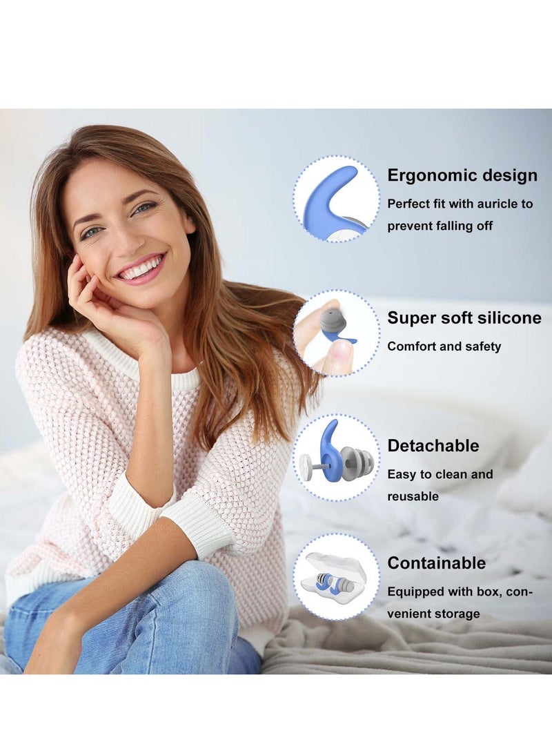 Y&D Swimming Ear Plugs Waterproof Earplugs - 3 Pairs Silicone Reusable Swim for Adult Kids, Water Sports Showering, Bathing, Surfing Keep Out. - Image 3