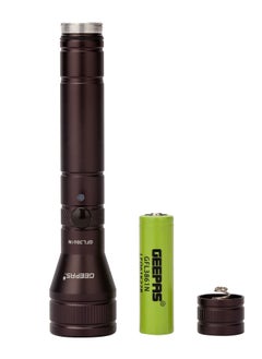 GEEPAS Rechargeable LED Flashlight CREE LED, High Grade Aluminum Alloy Housing | Perfect for Indoor and Outdoor Use | Rechargeable Li-ion Battery Torch Light with Charging Indicator  - Image 2
