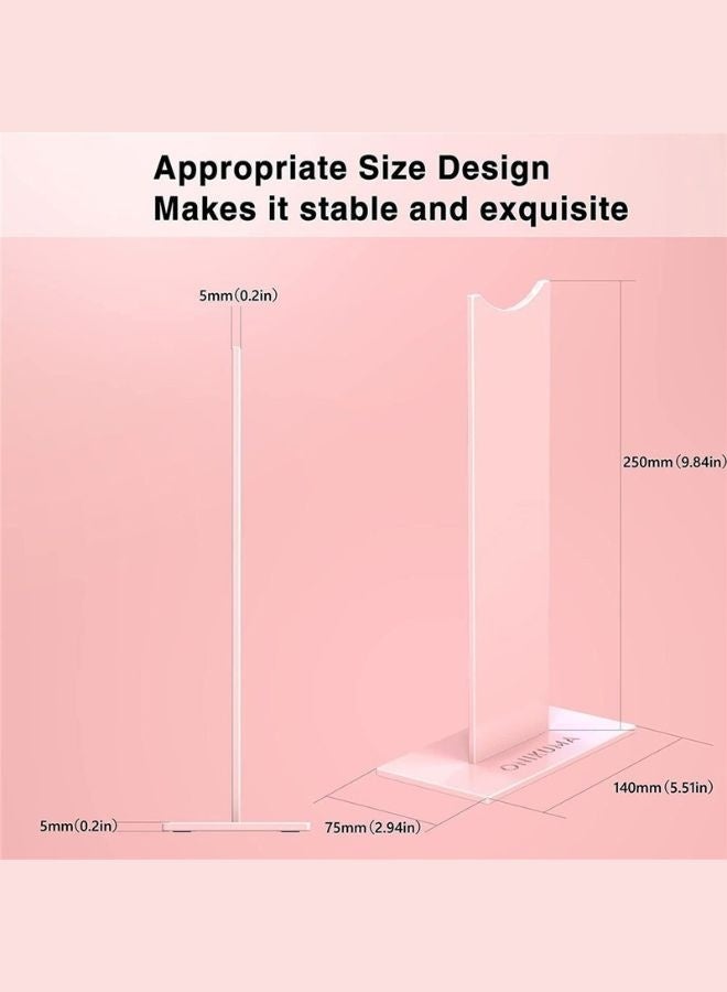 onikuma Headphone Stand Desktop Headset Holder Metal Earphone Hanger for All Over-Ear Headphones -Pink - Image 3