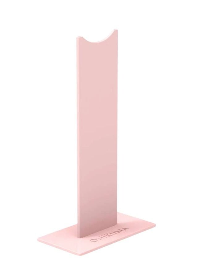 onikuma Headphone Stand Desktop Headset Holder Metal Earphone Hanger for All Over-Ear Headphones -Pink - Image 1