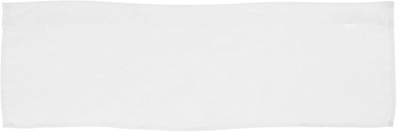 Plain White Rod Pocket Window Drape Panel 132x46 Inch, Solid Color Practical Curtain for Kitchen and Dining Room, Simple Style Window Decor Panel - Image 1