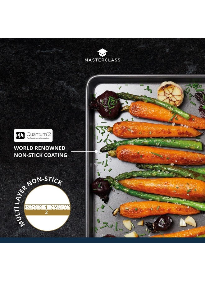 Master Class Masterclass Baking Tray Nonstick Oven Tray For Baking And Roasting Carbon Steel 24 X 18Cm Grey  - Image 5