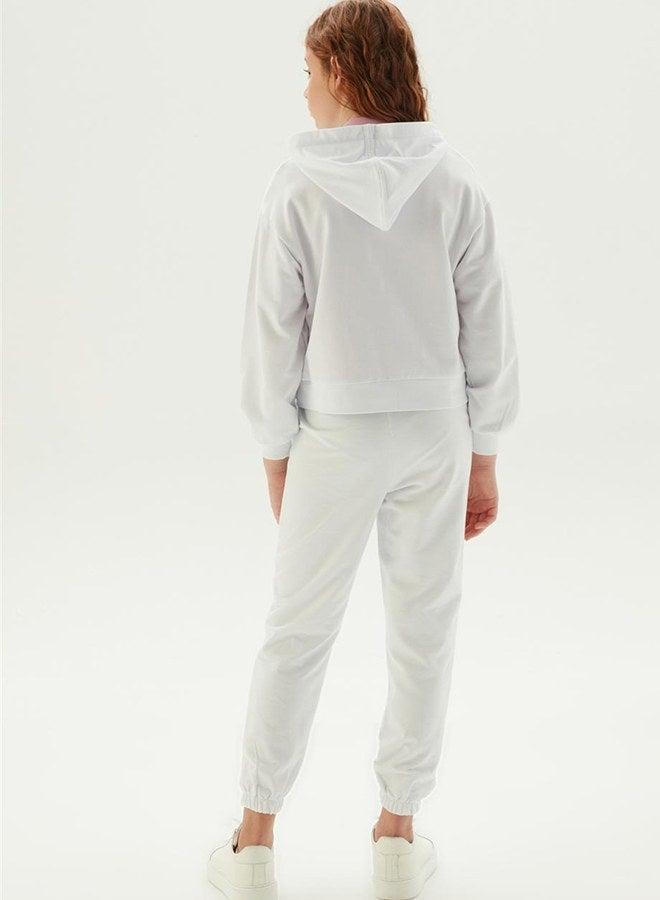 TYESS Tyess Girl White Tracksuit Top - Image 4