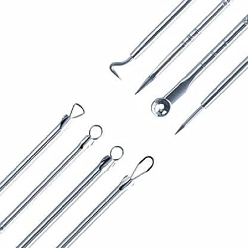 Elecsera 4Pcs Blackhead Pimple Golden Remover Tools for Face Professional Extractor Tweezers Kit Pack of 4 - Image 2